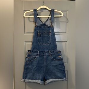 Levi's Blue Jean Shorts Overalls